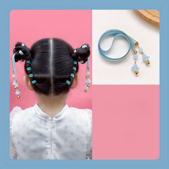 Colorful Bell Hairband with Flower Pendant for Kids