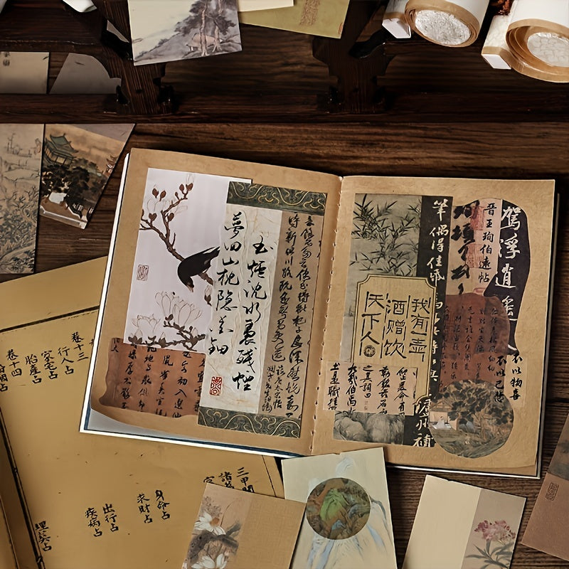 40 Chinese Style Famous Paintings Sticky Notes