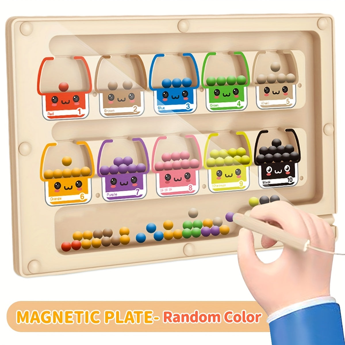 Nuro Wooden Puzzle Maze Toy for Hand Eye Coordination 3+