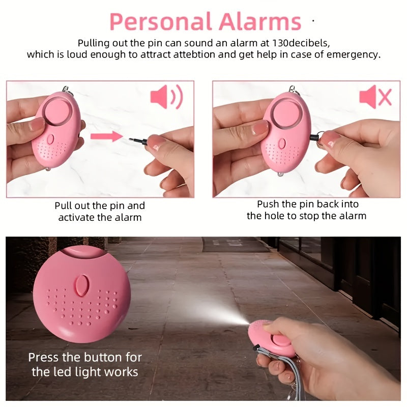 10pcs Women's Self Defense Keychain Alarm Breaker Opener Bag Set