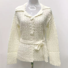 Long Sleeve Solid Knit Shawl Cape for Women