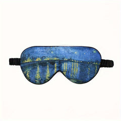 Plant Flower Printed Eye Mask Light Blocking for Yoga Travel Nap