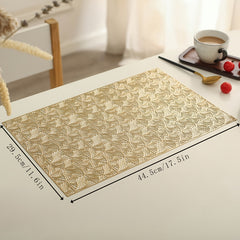 Rectangular Hollow Grid Plastic Placemats - Table Mat Insulation