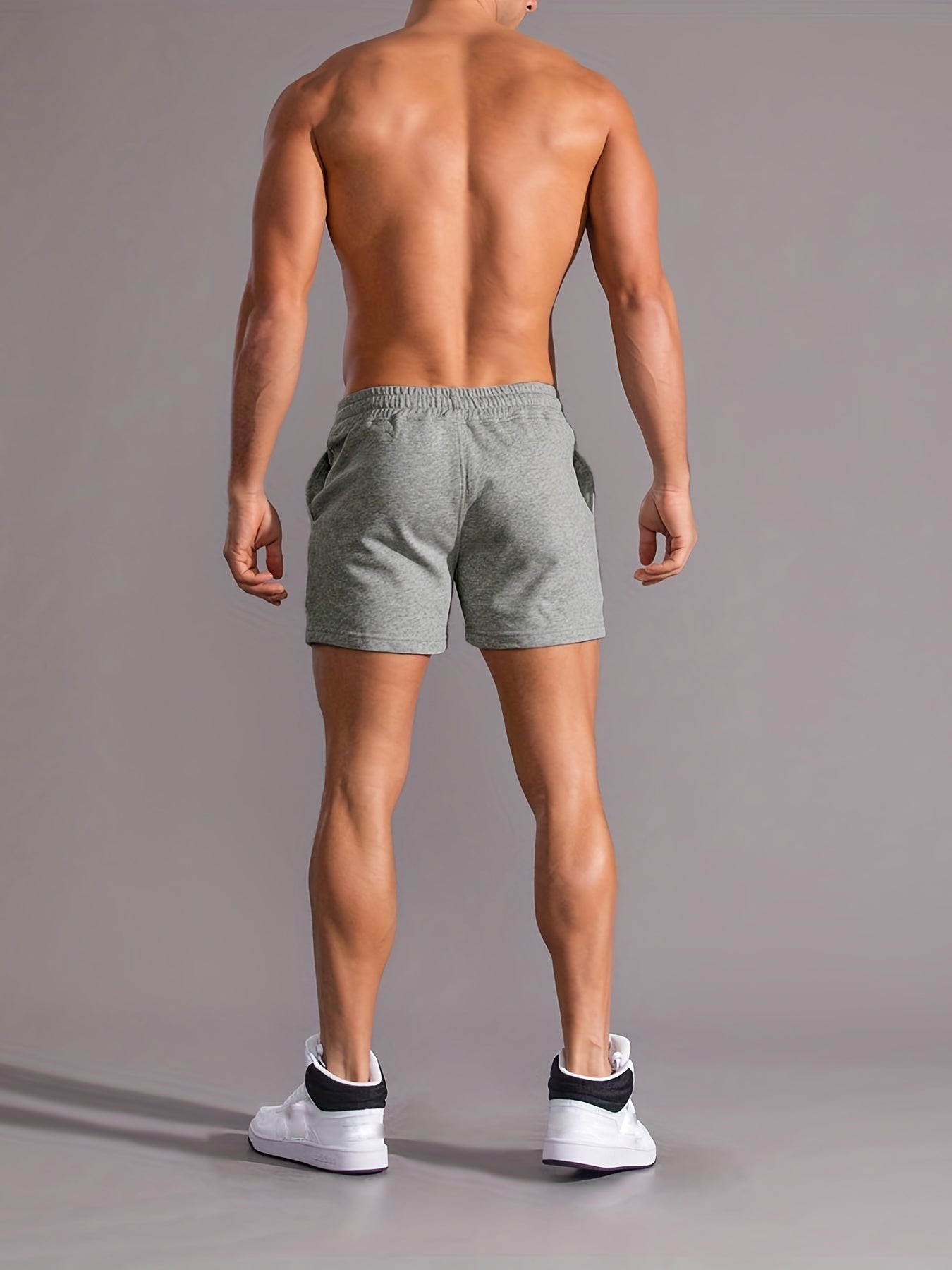 Men's B Graphic Drawstring Shorts for Summer