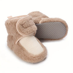 Warm Fleece Baby Boys Boots Soft & Cozy for Indoor Winter Walking
