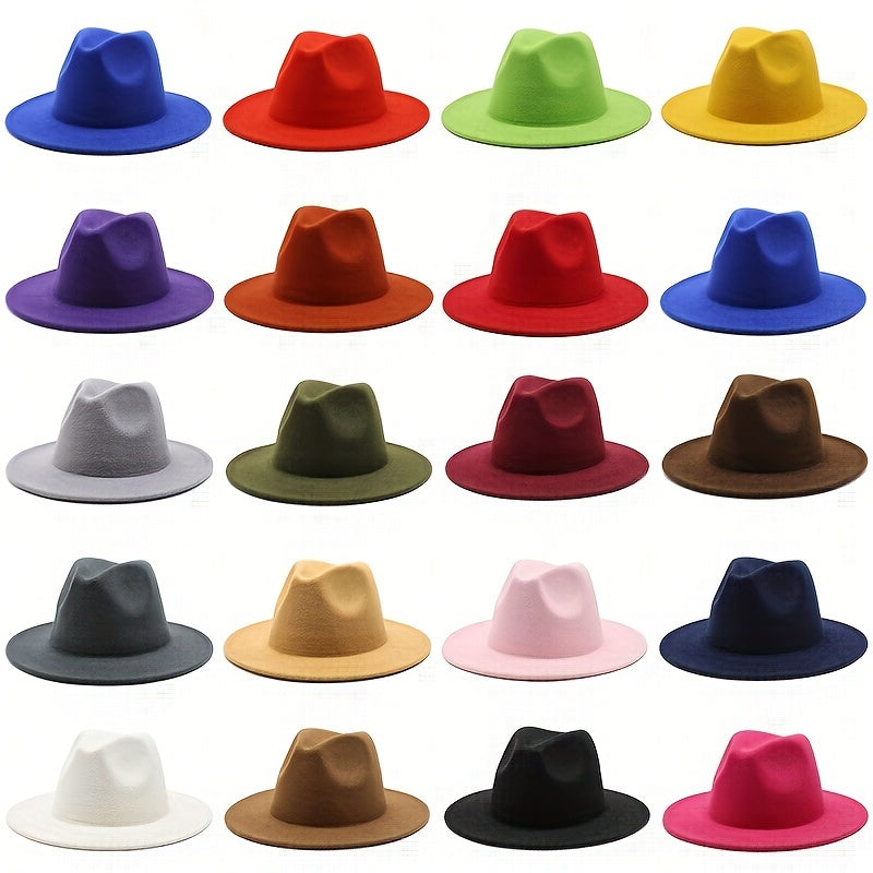 Y2K British Cowboy Hat Lightweight Sun Jazz Fedora Cap
