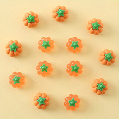 3D Pumpkin DIY Accessories Machine Shell Earrings Nail Stickers