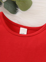 Unisex Baby Long Sleeve T Shirt Solid All-match Top Tees