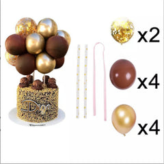 Colorful Balloon Cake Topper for Wedding Birthday Party