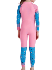 Girl's Clash One piece Swimsuit Long Sleeve Surfing Suit