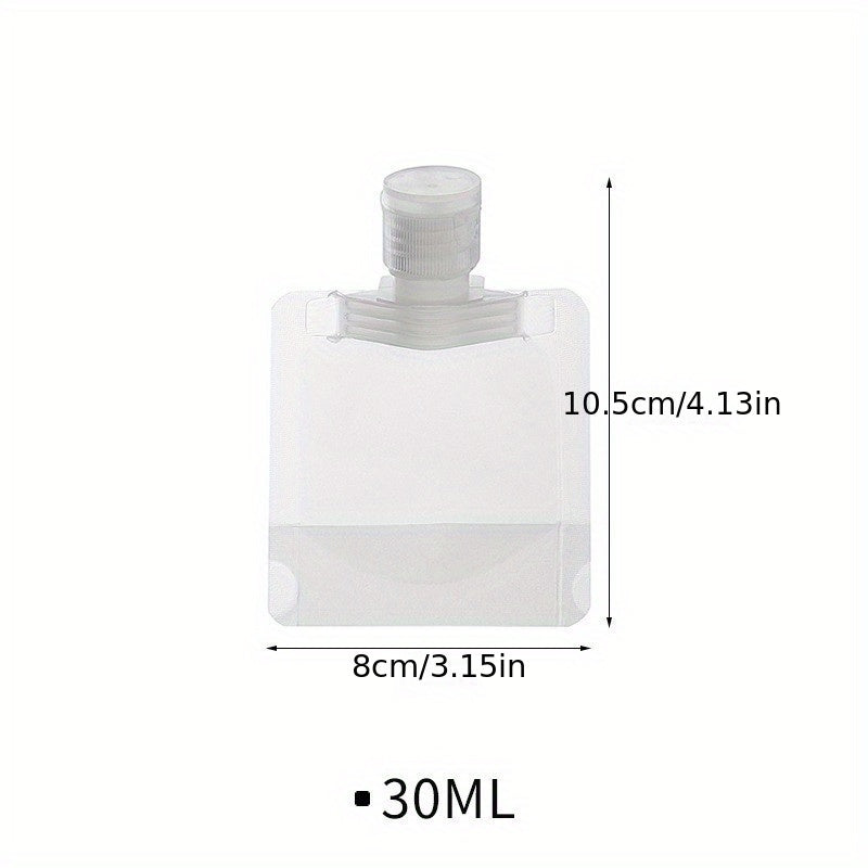 Travel Plastic Refillable Pouches Portable Empty Squeeze Bag