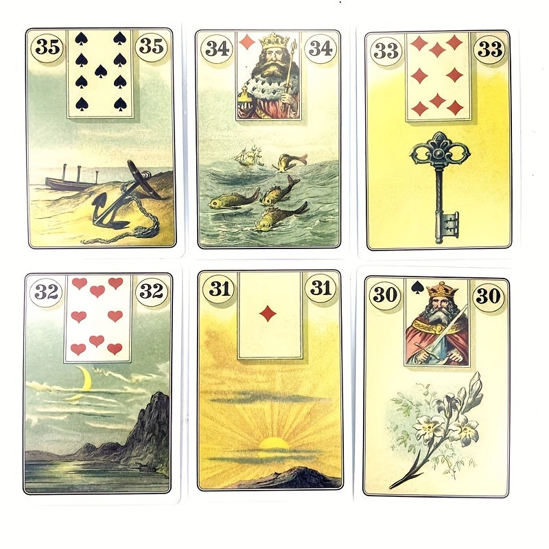Lenormand Oracle Visions Divination Edition Tarot Deck Board Games