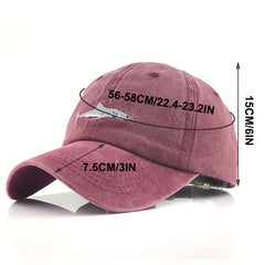 Shark Embroidery Baseball Cap