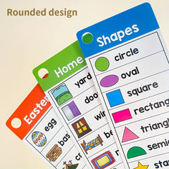 21pcs High Frequency Sight Words Flash Cards Vocabulary Building Toy Game