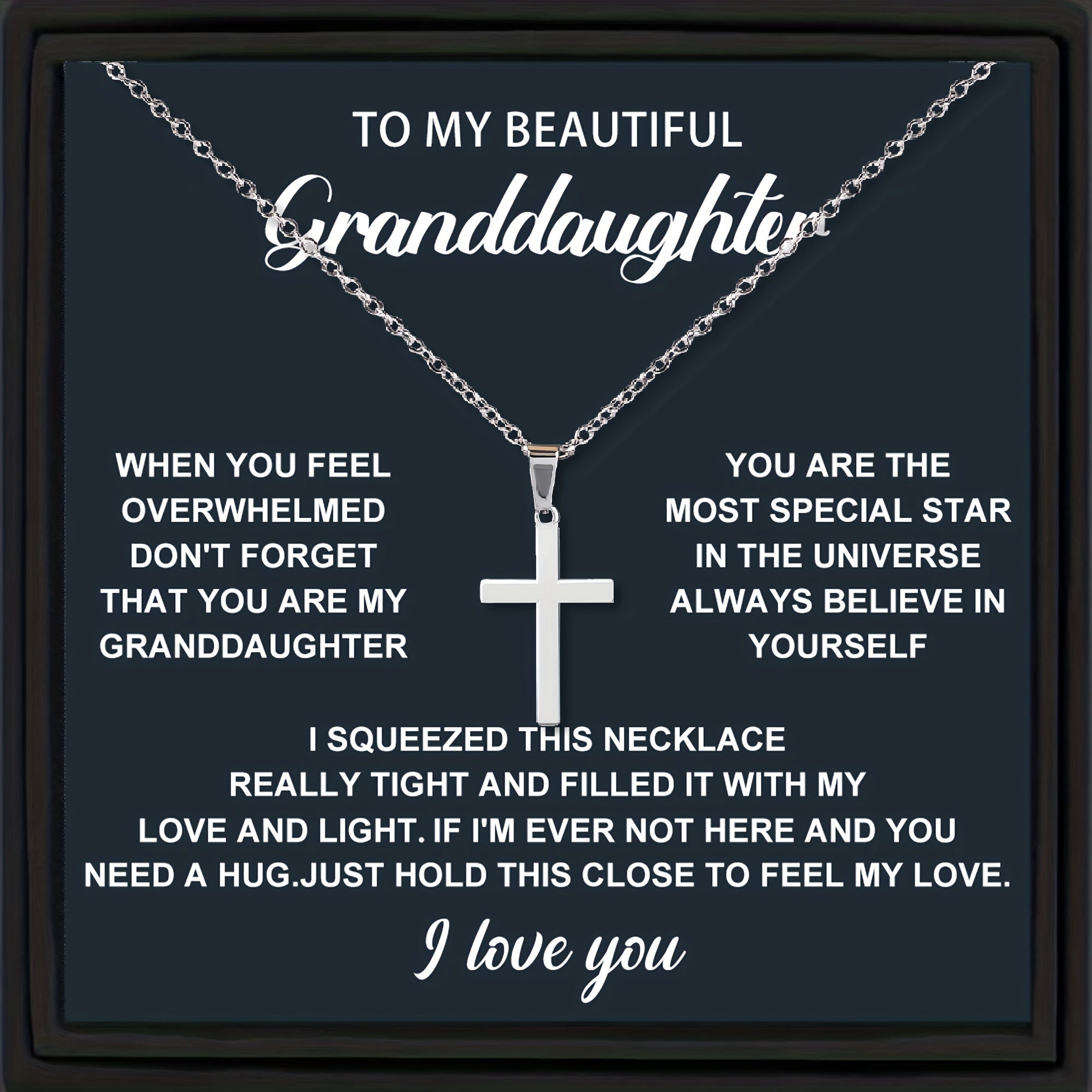 Y2K Small Cross Necklace Christmas Gift for Girls