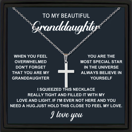 Y2K Small Cross Necklace Christmas Gift for Girls