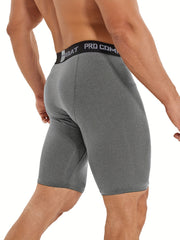 Men's Compression Sports Boxers Athletic Shorts
