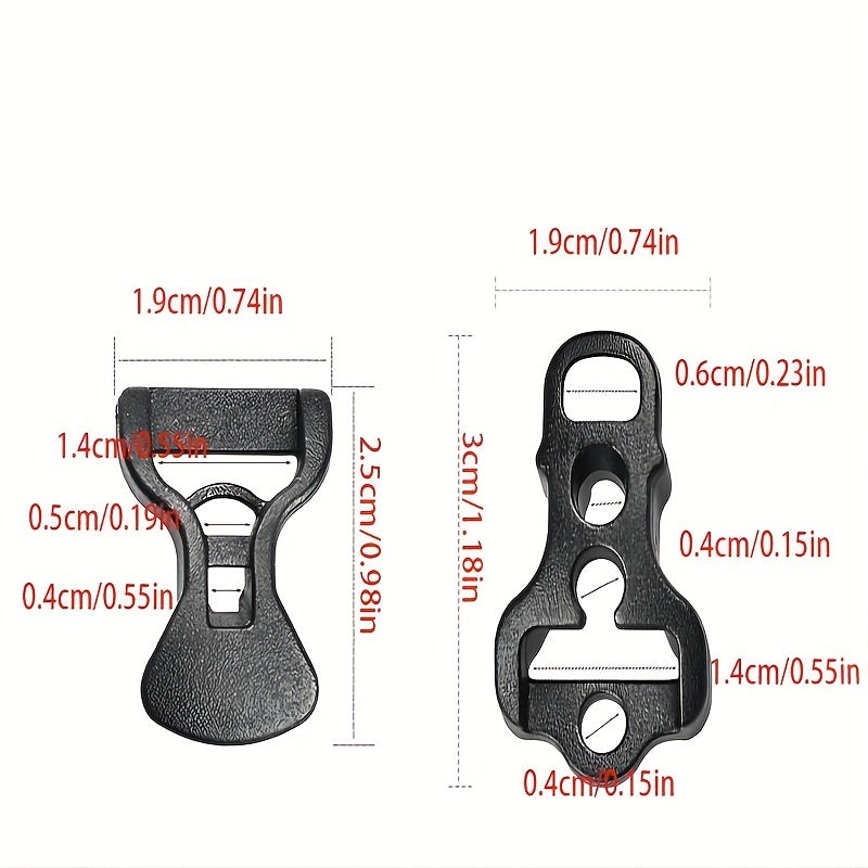 10pcs Outdoor Sports Rainproof Tarpaulin Adjustment Buckles