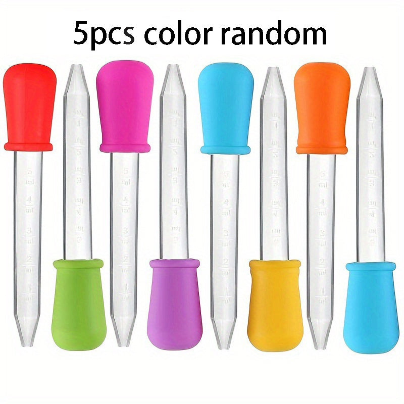 5ml Silicone Liquid Droppers With Bulb Tip Clear Eye Dropper
