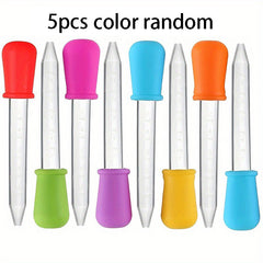 5ml Silicone Liquid Droppers With Bulb Tip Clear Eye Dropper