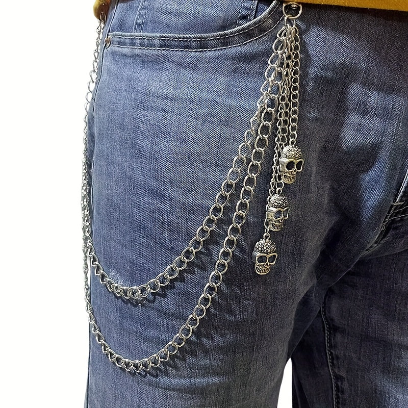 Skull Chains Men's Decorative Pant Chain Jeans Waist Chains