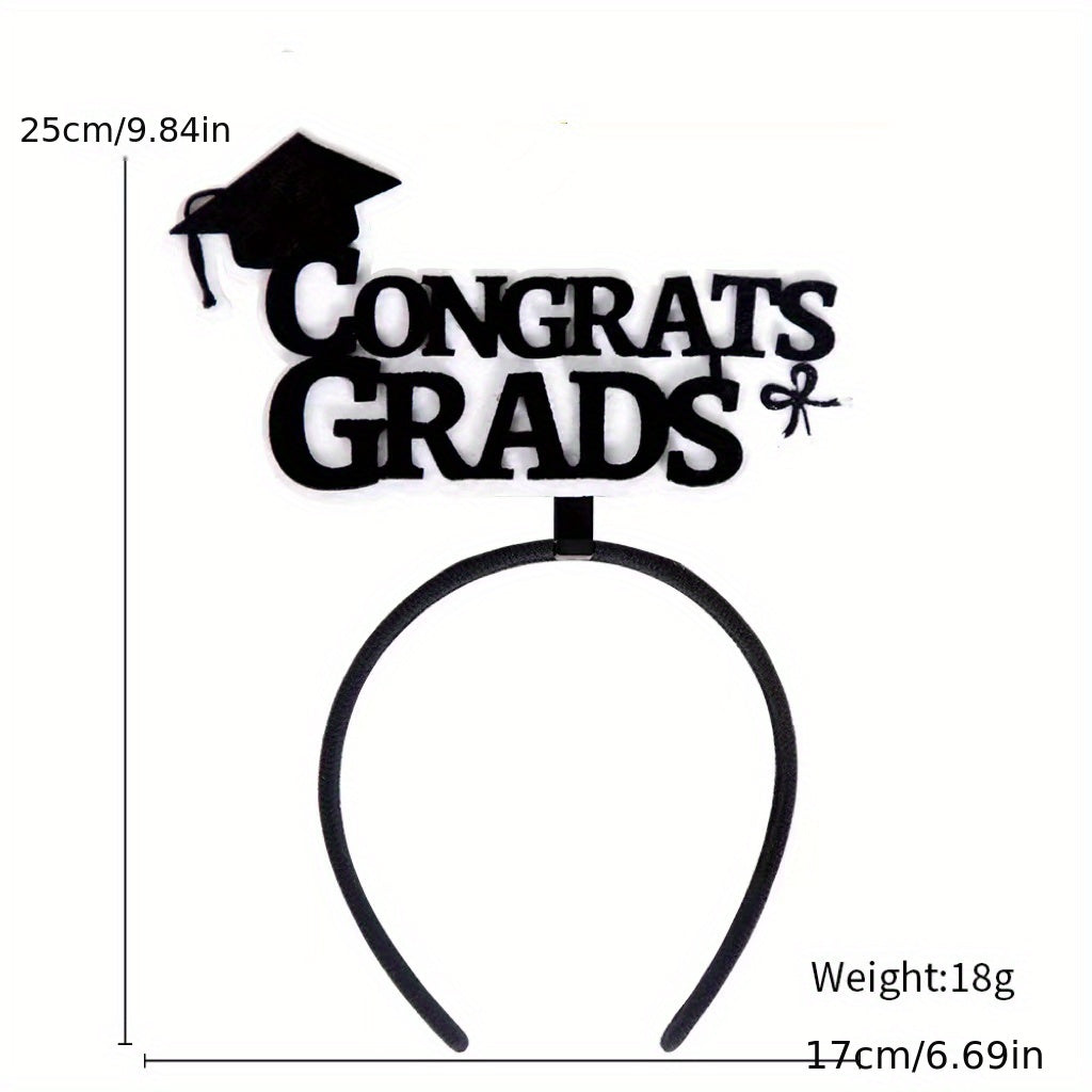 Graduation Decorative Hair Band Photo Prop Bachelor's Hat Head Band