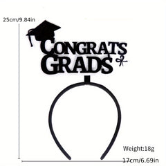 Graduation Decorative Hair Band Photo Prop Bachelor's Hat Head Band