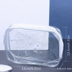 Waterproof Plastic Clutch Bag Travel Makeup Storage Bag