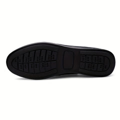 Men's No Tie Slip On Faux Leather Loafers Casual Outdoor Shoes