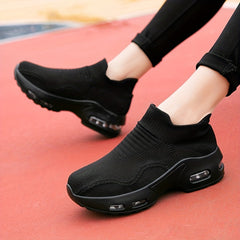 Women's Slip-on Sock Sneakers Air Cushion Casual Running Shoes