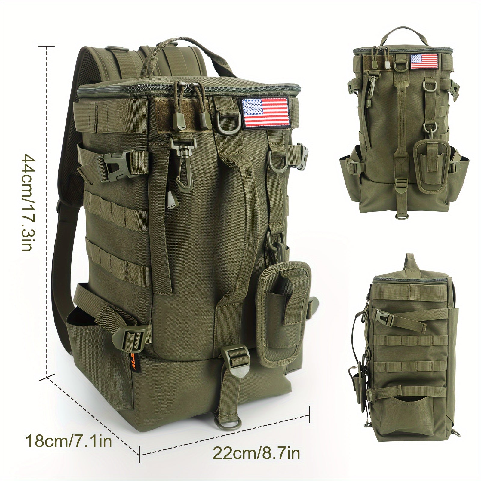 Portable Fishing Tackle Storage Bag Multifunctional Fishing Backpack