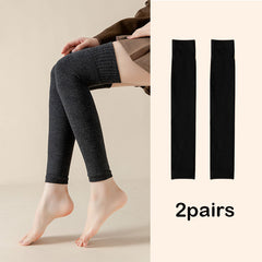 2 Pairs Cashmere Knee High Leg Warmers Women's Stockings