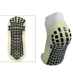 Anti Slip Silicone Athletic Ankle Socks Sweat Absorbing Crew Socks