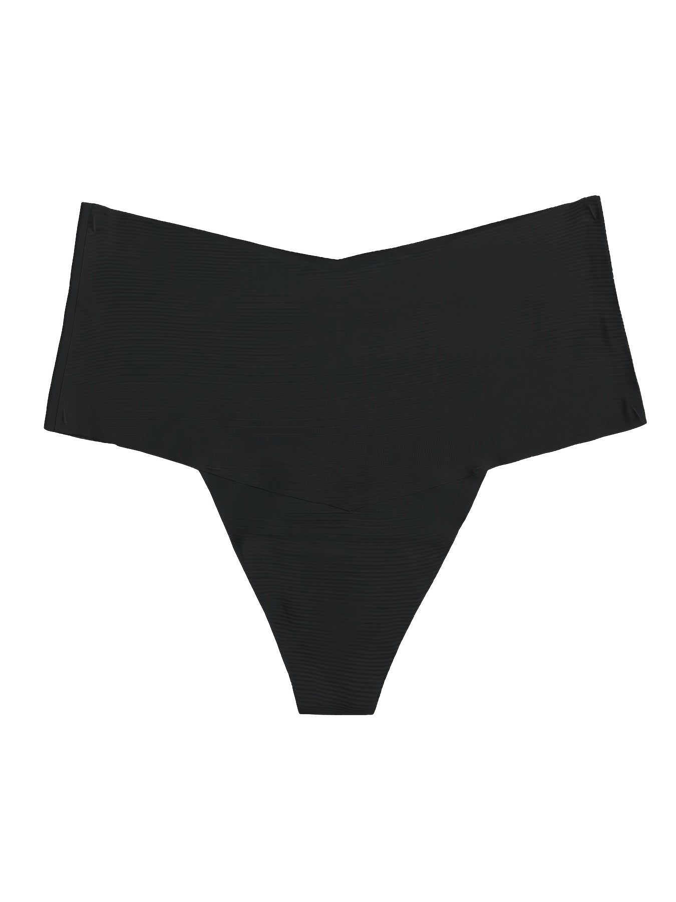 6pcs Seamless Solid Thongs Soft Comfy Stretchy Intimates Panties Women's