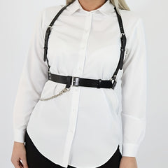 Punk Chain Fringe Harness Belt Rivet Body Harness Corset Belt