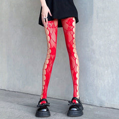 Fishnet Tights High Waist Mesh Pantyhose Women's Stockings
