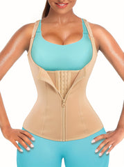 Women's Waist Trainer Corset Body Shaper w/ Adjustable Straps Tank Top