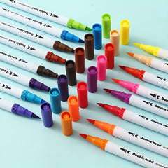 36pcs Painting Dual Ended Pen Set Bright Series Essential School Drawing