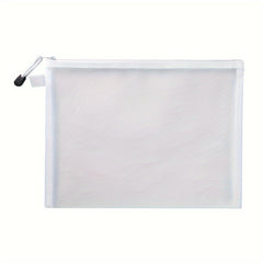 10pcs Large A4 Mesh Zipper Pouch File Bags for Classroom Organization