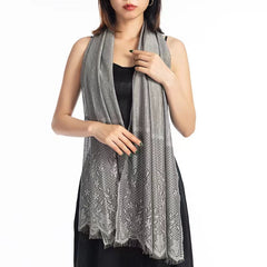 Bridal Hollow Floral Wedding Shawl Sun Protection Beach Towel