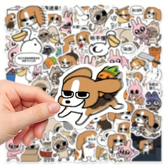 70pcs Cartoon Siamese Liphu Series Waterproof Graffiti Stickers