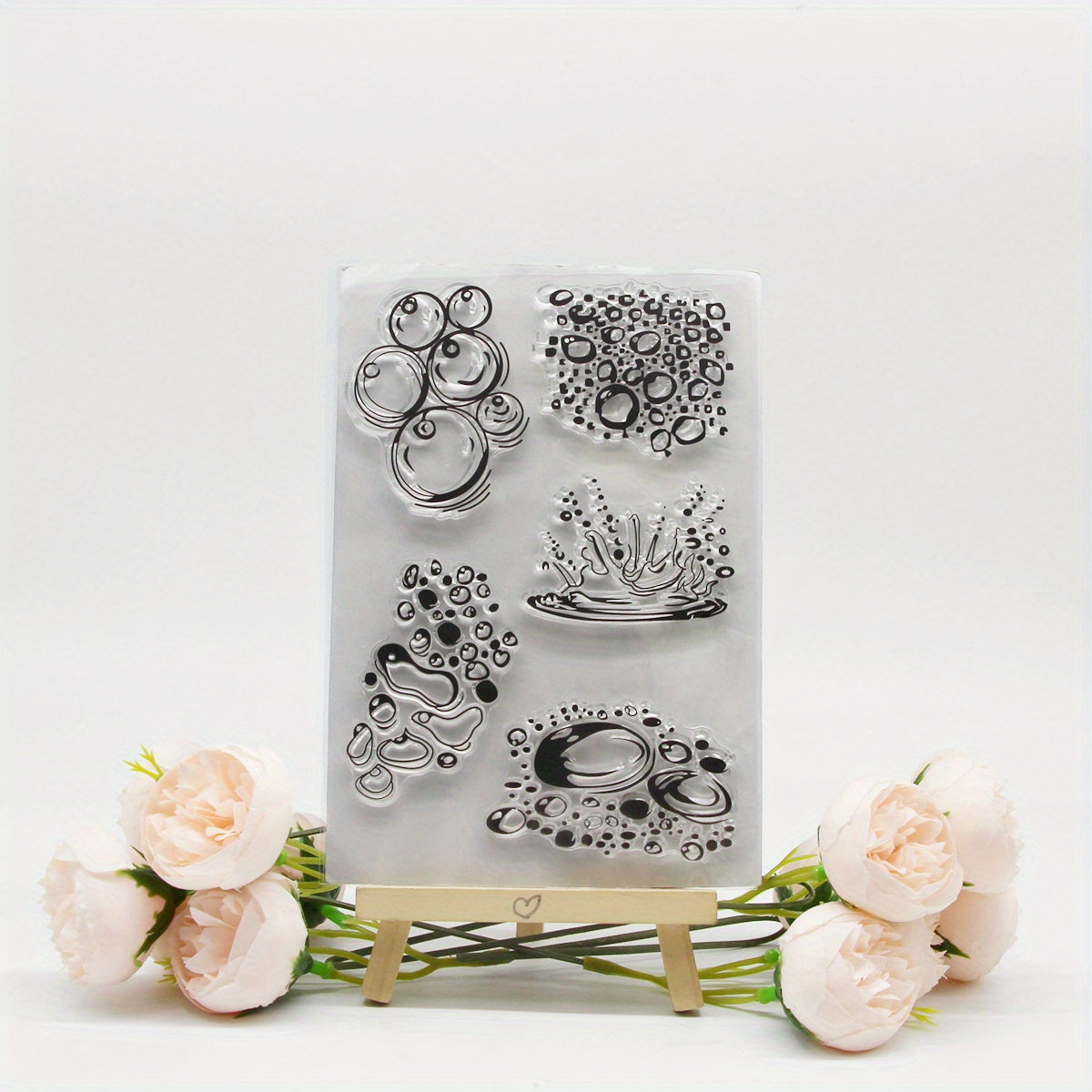 Water Drop Silicone Transparent Stamp