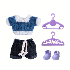 6 69 inch Doll Dress up Costume Set 5pcs Set Top Pants Shoes 2 Hangers