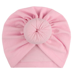Newborn Infant Knotted Turban Headwrap Hat for Baby Boys and Girls
