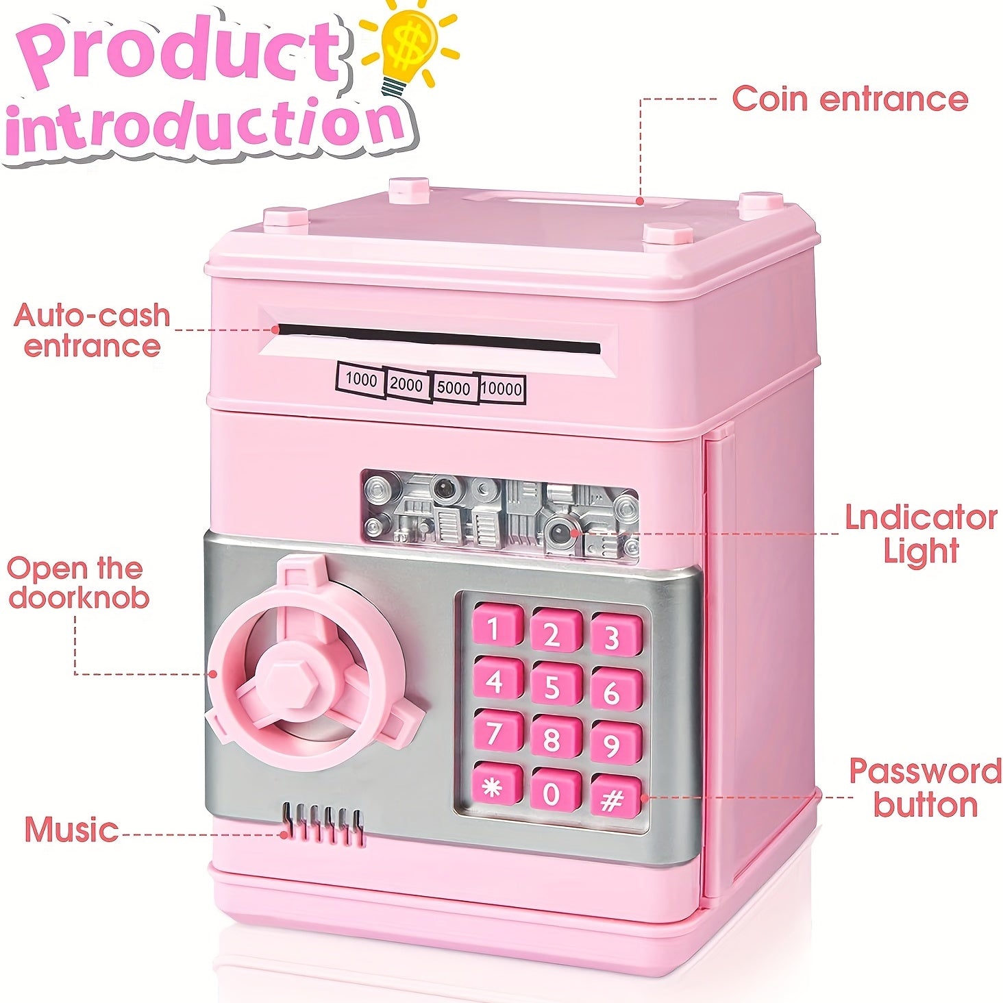 Girl's Piggy Bank Toy Money Saving Box For Teen Girls