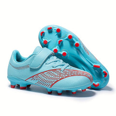 Boy's AG Cleat Football Boots Hook Loop Fastener Outdoor Soccer Cleats
