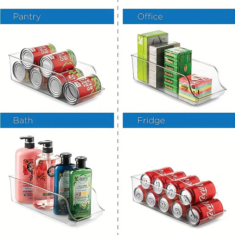 Refrigerator Organizer Bins Can Filling Sorting Double Layer Storage Rack