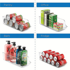 Refrigerator Organizer Bins Can Filling Sorting Double Layer Storage Rack
