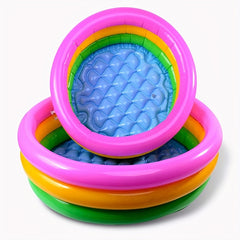 Fluorescent Inflatable Pool Outdoor Three Ring Swimming Pool