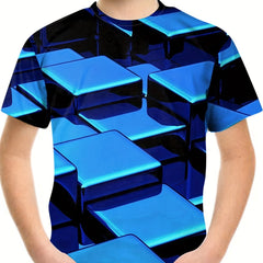 Kid's Active Stretch Short Sleeve T-shirt for Summer